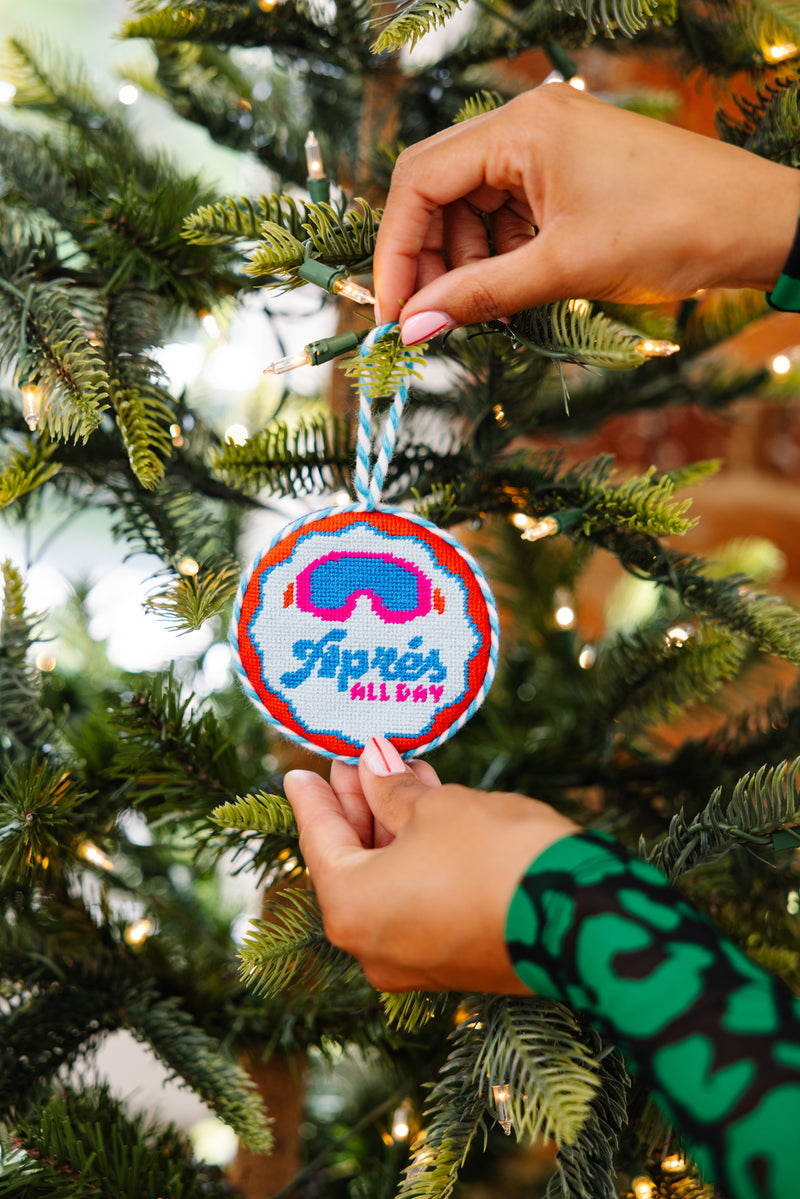 Furbish Needlepoint Ornament | 3.5"