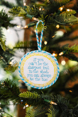 Furbish Needlepoint Ornament | 3.5"