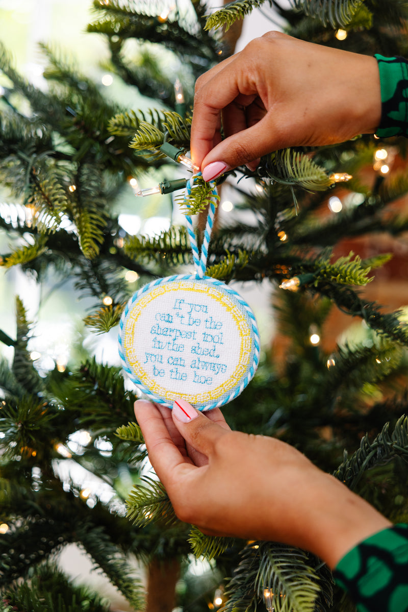 Furbish Needlepoint Ornament | 3.5"