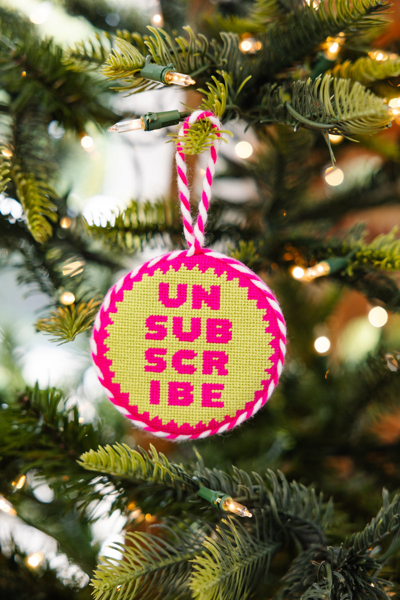 Furbish Needlepoint Ornament | 3.5"