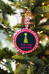 Furbish Needlepoint Ornament | 3.5"