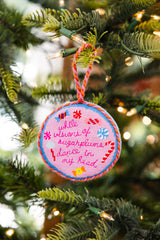 Furbish Needlepoint Ornament | 3.5"