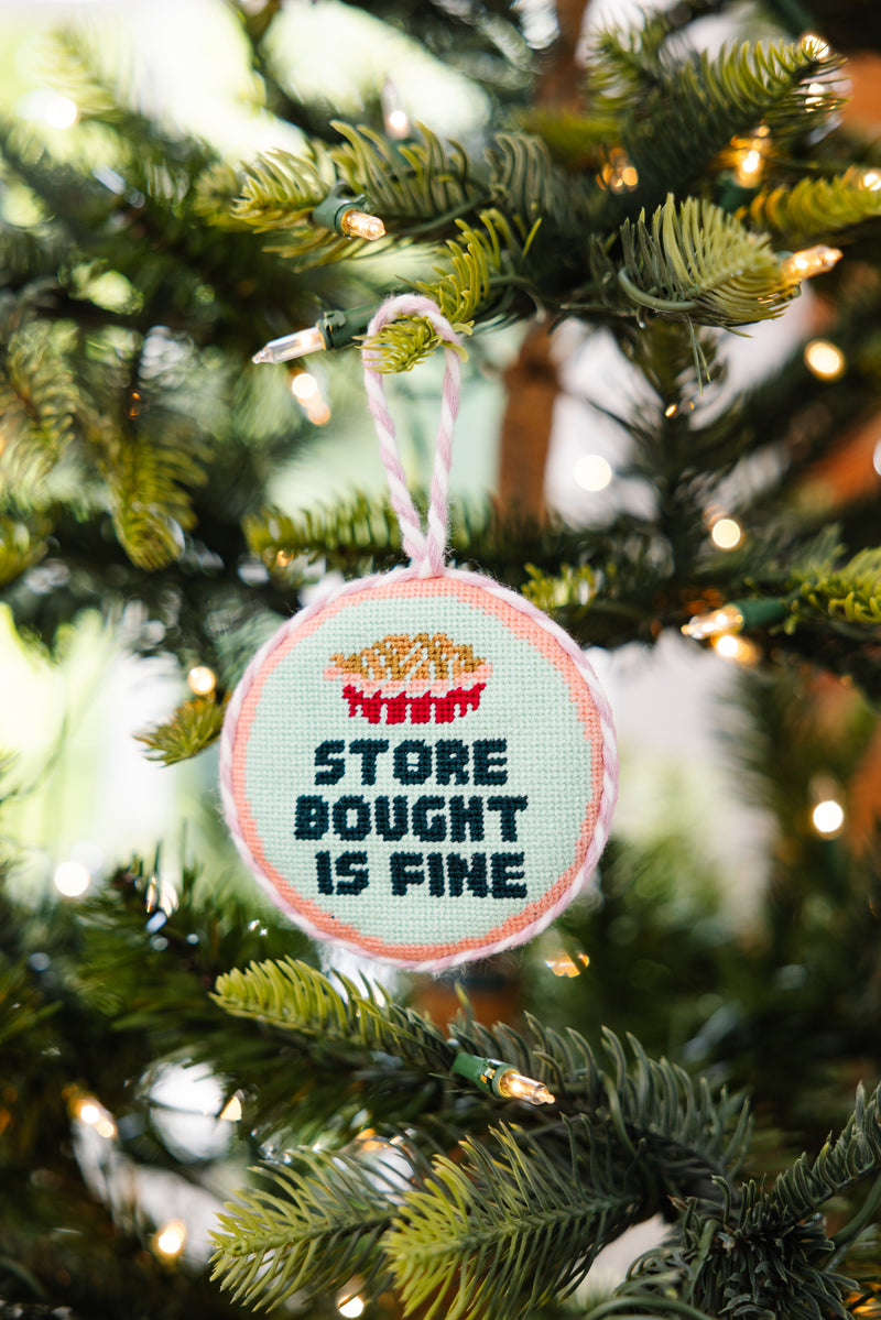 Furbish Needlepoint Ornament | 3.5"
