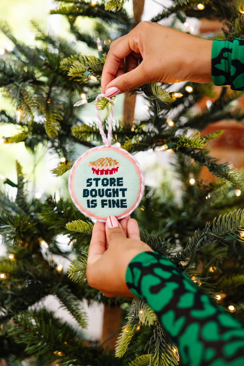 Furbish Needlepoint Ornament | 3.5"