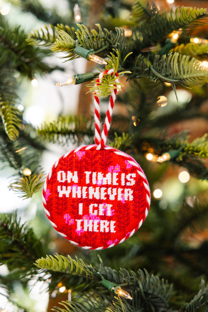 Furbish Needlepoint Ornament | 3.5"