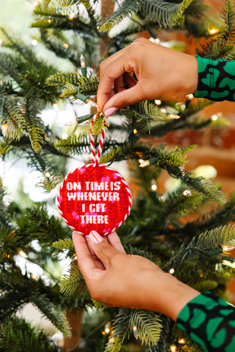 Furbish Needlepoint Ornament | 3.5"