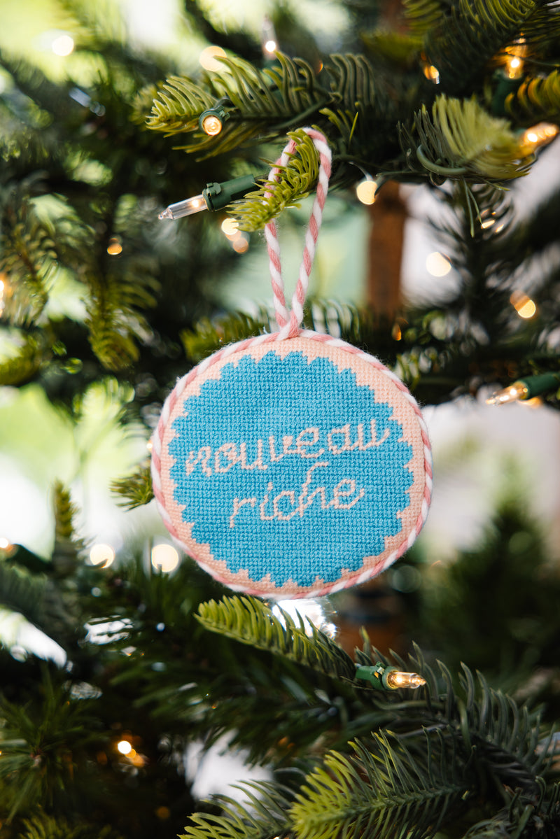 Furbish Needlepoint Ornament | 3.5"