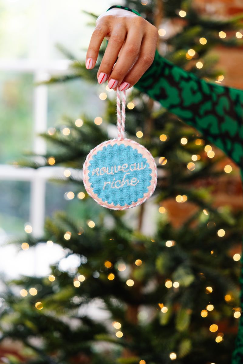 Furbish Needlepoint Ornament | 3.5"