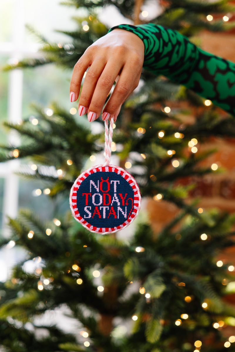 Furbish Needlepoint Ornament | 3.5"