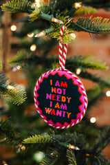 Furbish Needlepoint Ornament | 3.5"