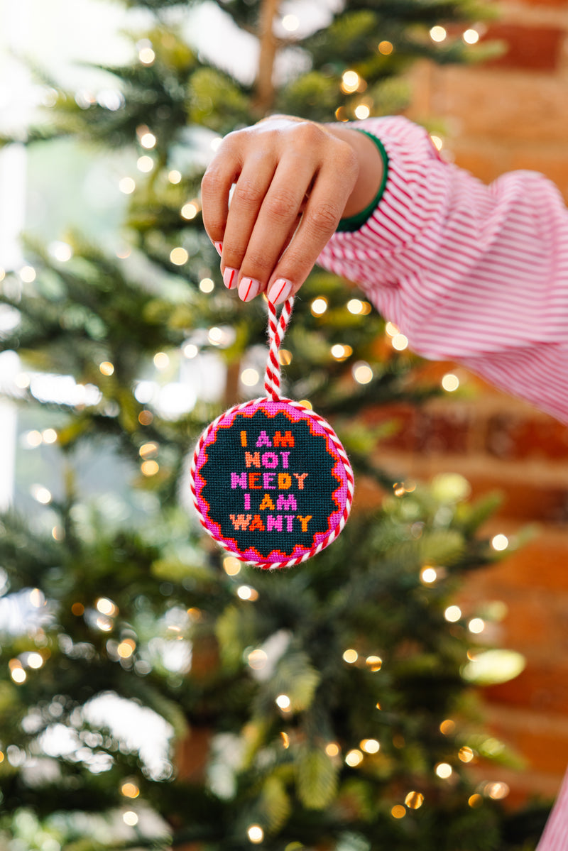 Furbish Needlepoint Ornament | 3.5"