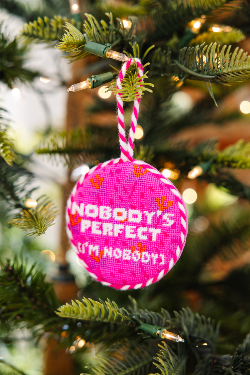 Furbish Needlepoint Ornament | 3.5"