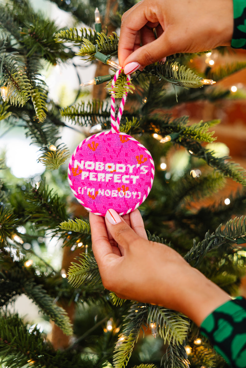 Furbish Needlepoint Ornament | 3.5"