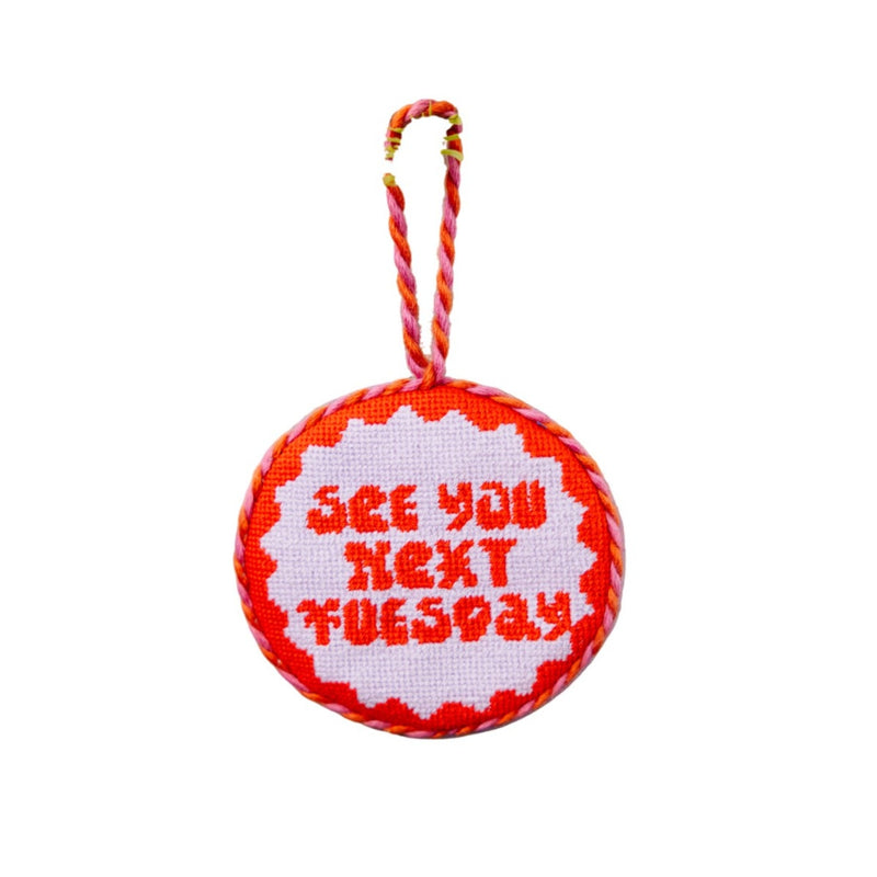 Furbish Needlepoint Ornament | 3.5"
