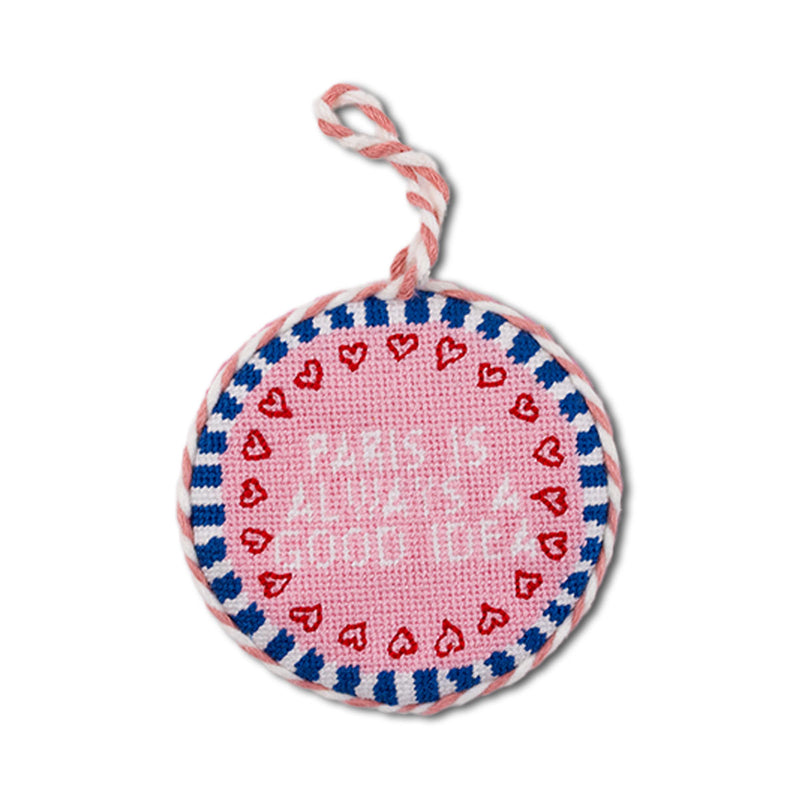 Furbish Needlepoint Ornament | 3.5"