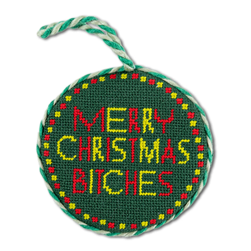 Furbish Needlepoint Ornament | 3.5"
