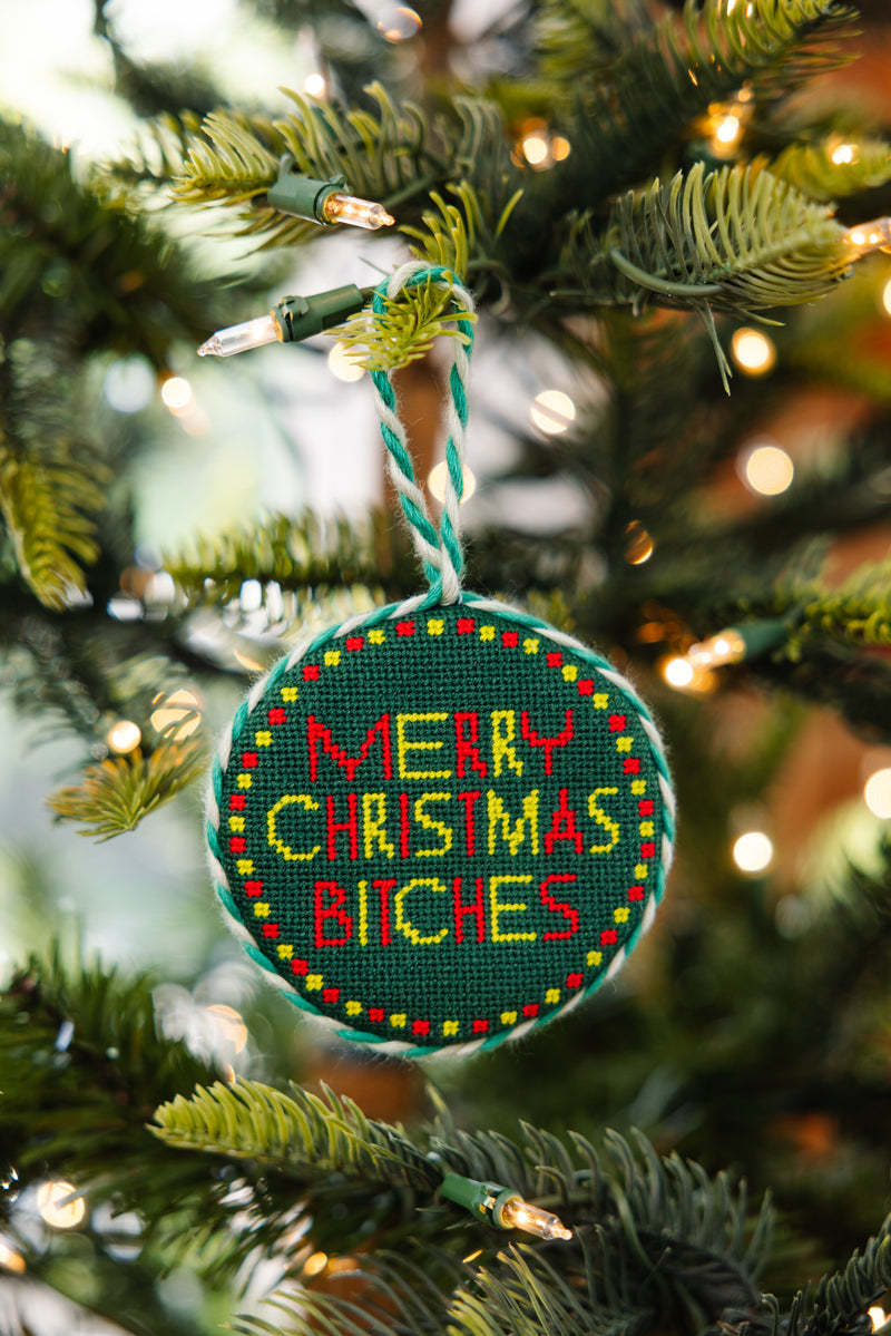 Furbish Needlepoint Ornament | 3.5"