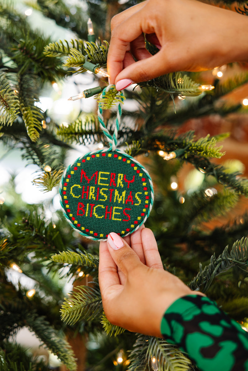 Furbish Needlepoint Ornament | 3.5"