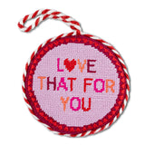Furbish Needlepoint Ornament | 3.5"