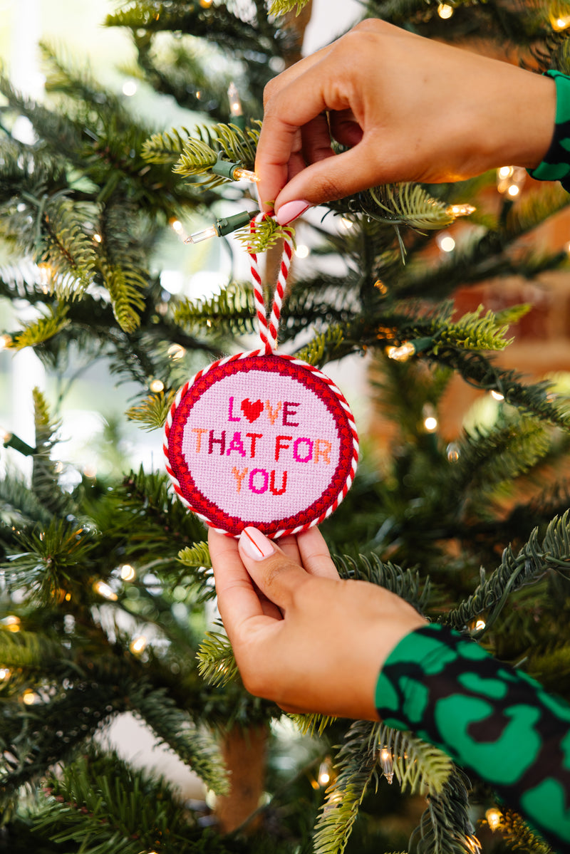 Furbish Needlepoint Ornament | 3.5"