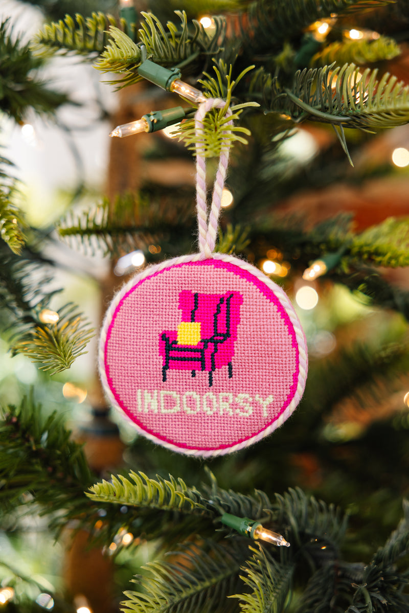 Furbish Needlepoint Ornament | 3.5"