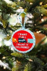 Furbish Needlepoint Ornament | 3.5"