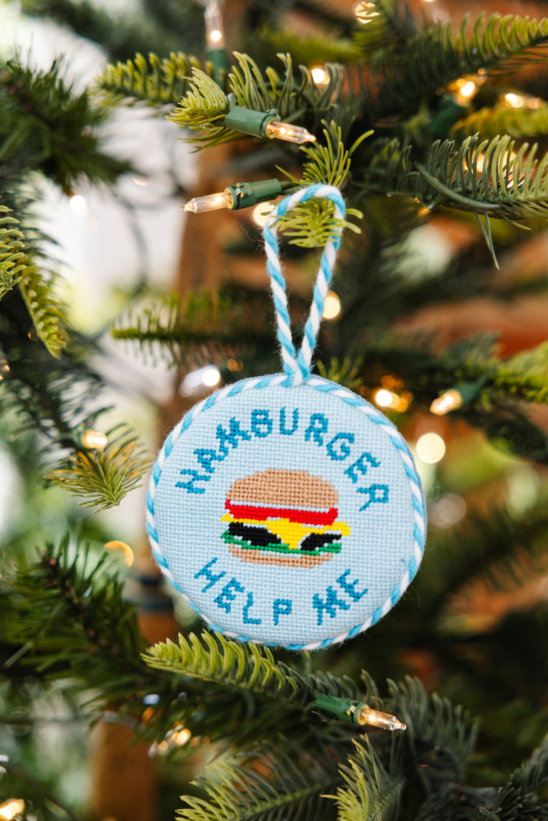 Furbish Needlepoint Ornament | 3.5"