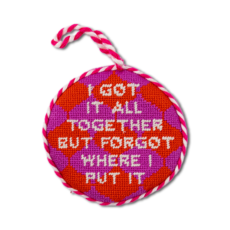 Furbish Needlepoint Ornament | 3.5"