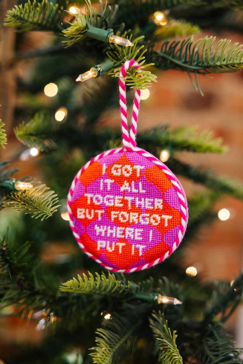 Furbish Needlepoint Ornament | 3.5"