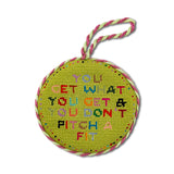 Furbish Needlepoint Ornament | 3.5"