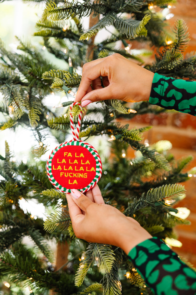 Furbish Needlepoint Ornament | 3.5"