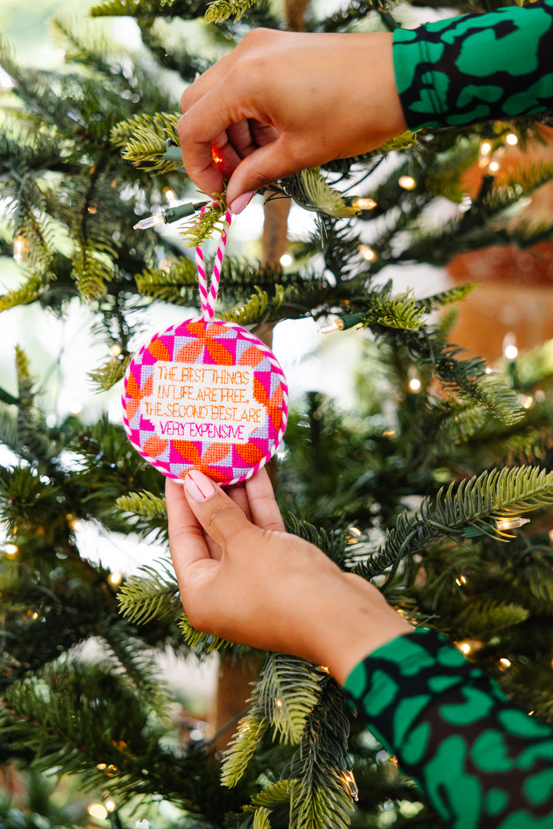 Furbish Needlepoint Ornament | 3.5"