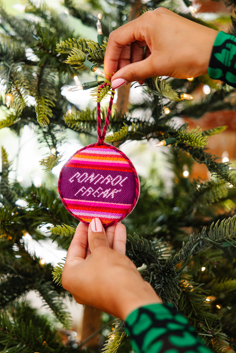 Furbish Needlepoint Ornament | 3.5"