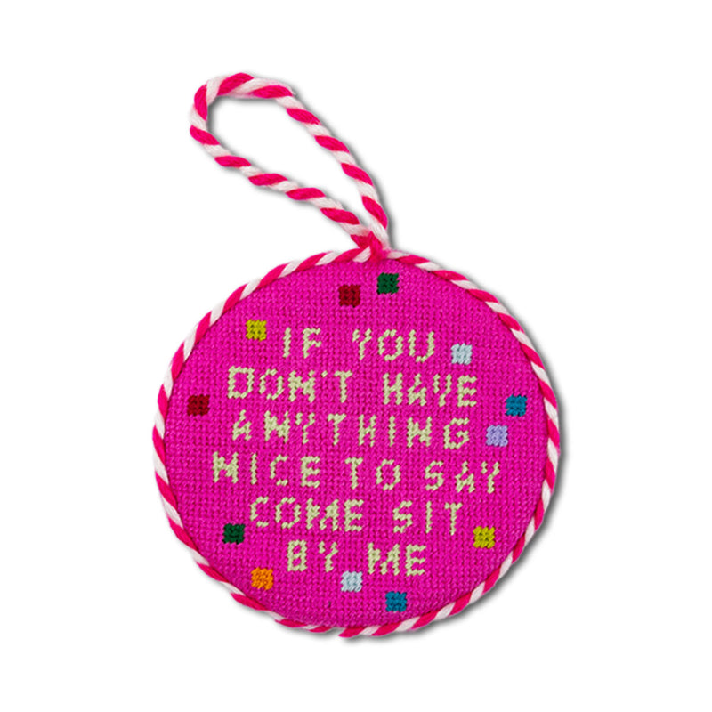 Furbish Needlepoint Ornament | 3.5"