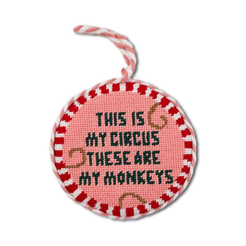 Furbish Needlepoint Ornament | 3.5"