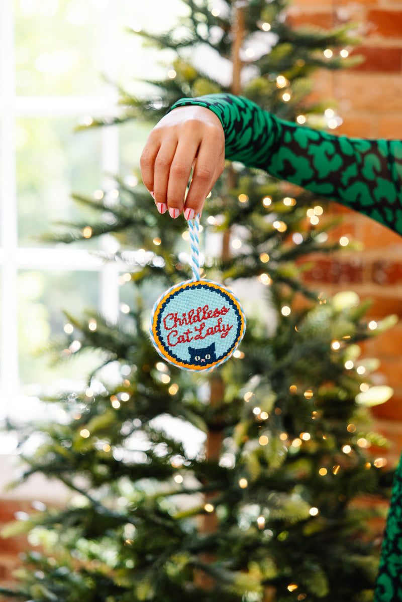 Furbish Needlepoint Ornament | 3.5"