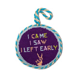 Furbish Needlepoint Ornament | 3.5"