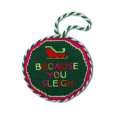 Furbish Needlepoint Ornament | 3.5"