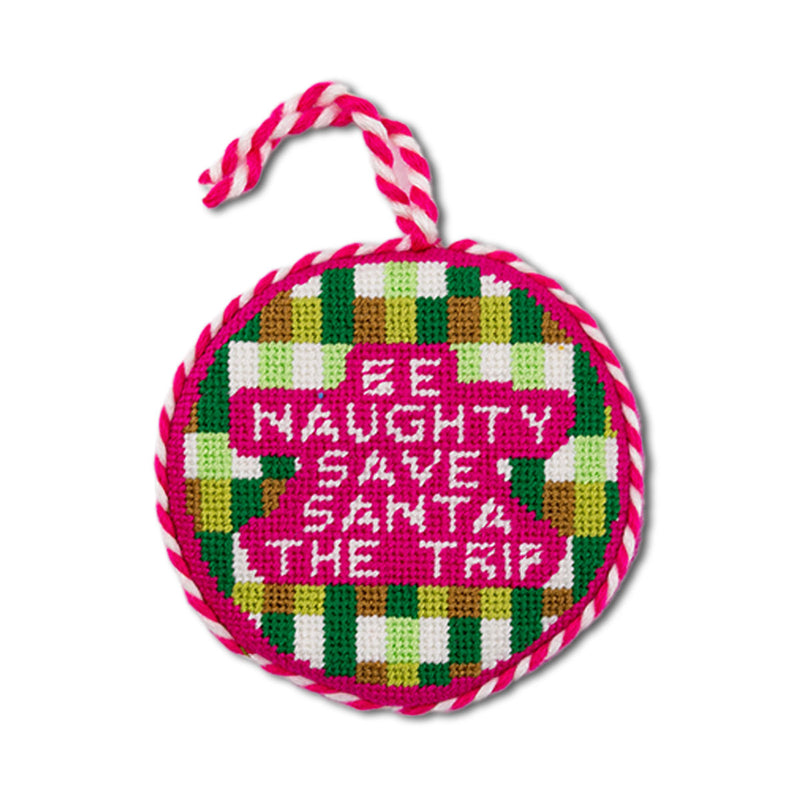 Furbish Needlepoint Ornament | 3.5"