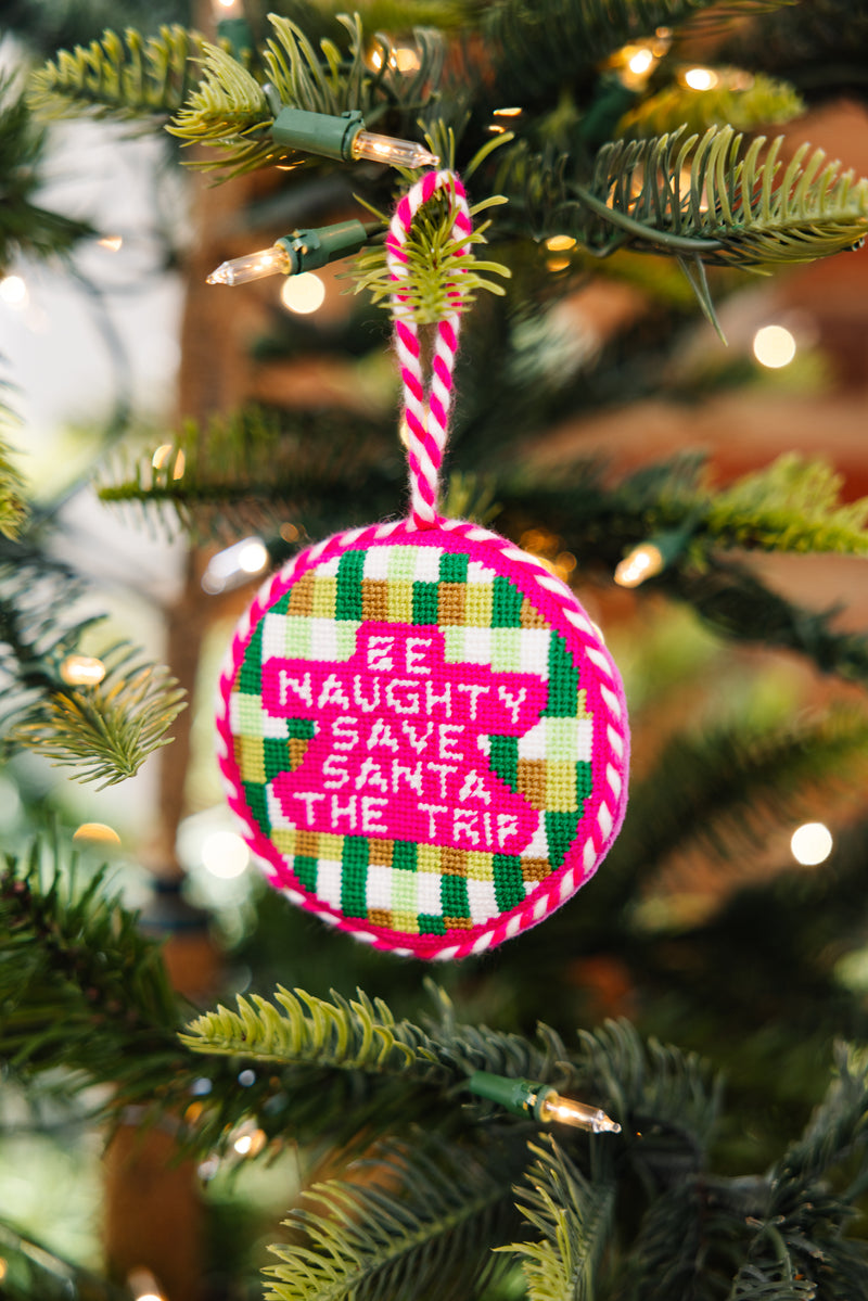 Furbish Needlepoint Ornament | 3.5"