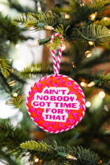 Furbish Needlepoint Ornament | 3.5"