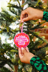 Furbish Needlepoint Ornament | 3.5"