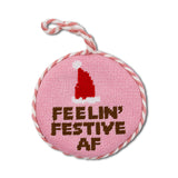 Furbish Needlepoint Ornament | 3.5"