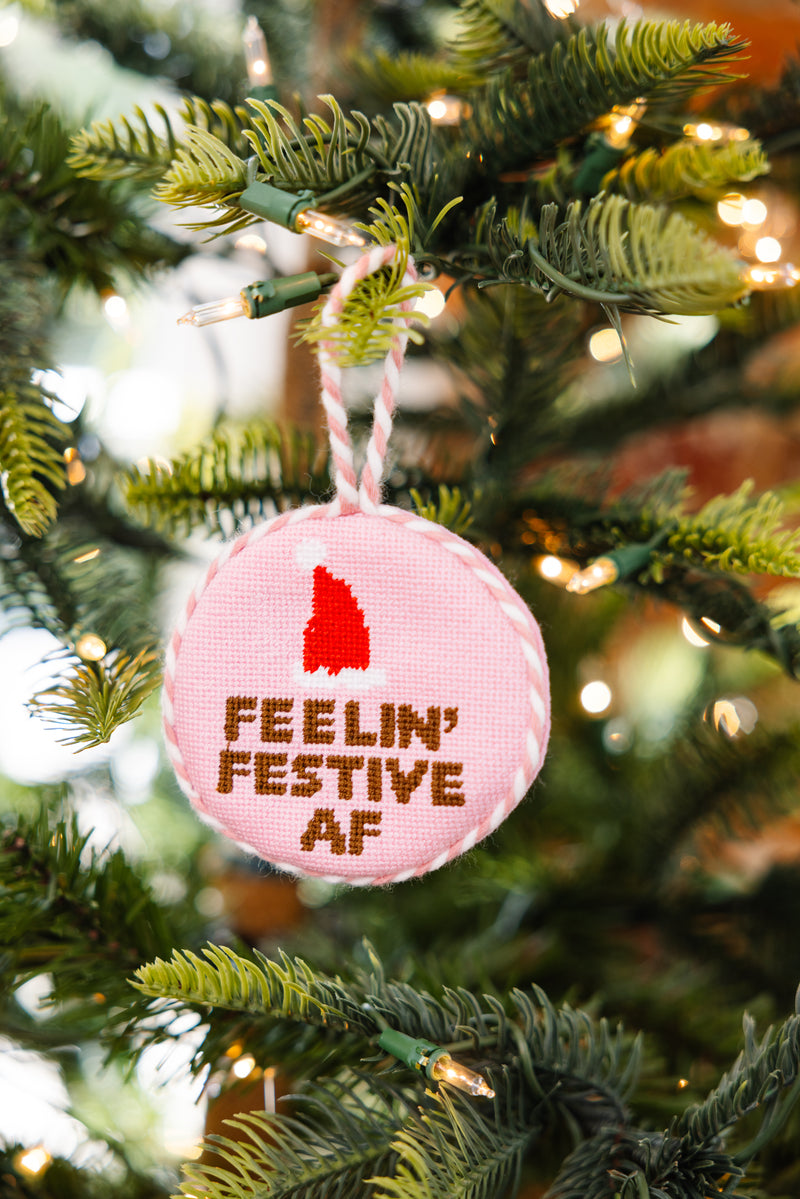 Furbish Needlepoint Ornament | 3.5"