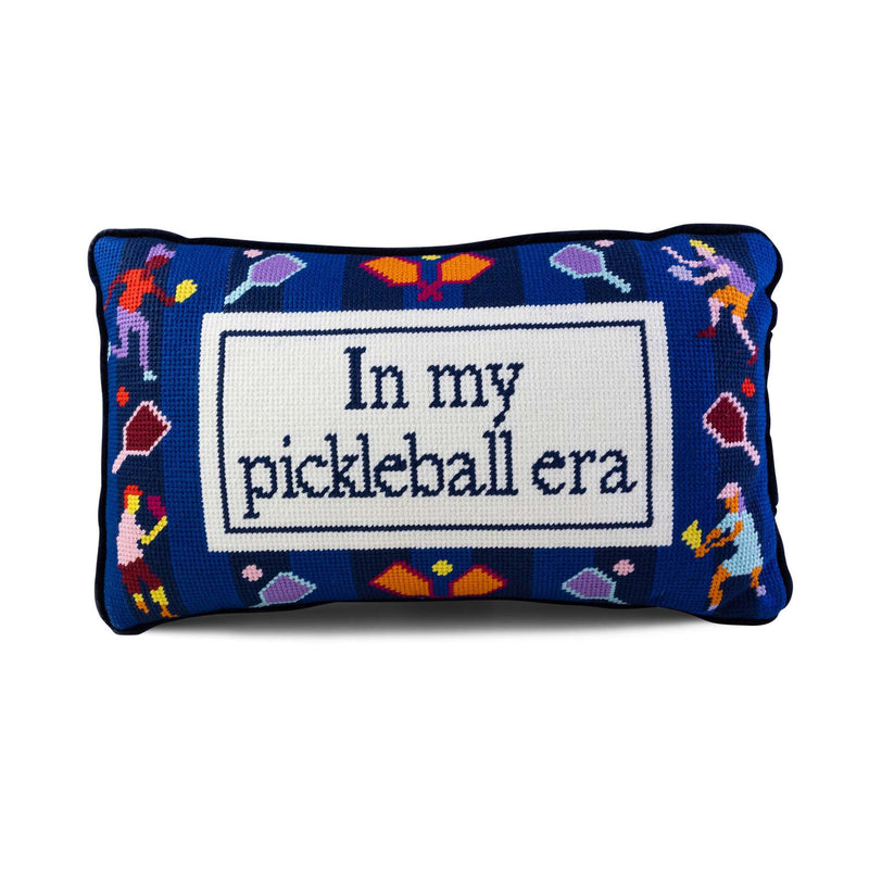 Furbish Pickleball Era Needlepoint Pillow
