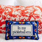 Furbish Pickleball Era Needlepoint Pillow