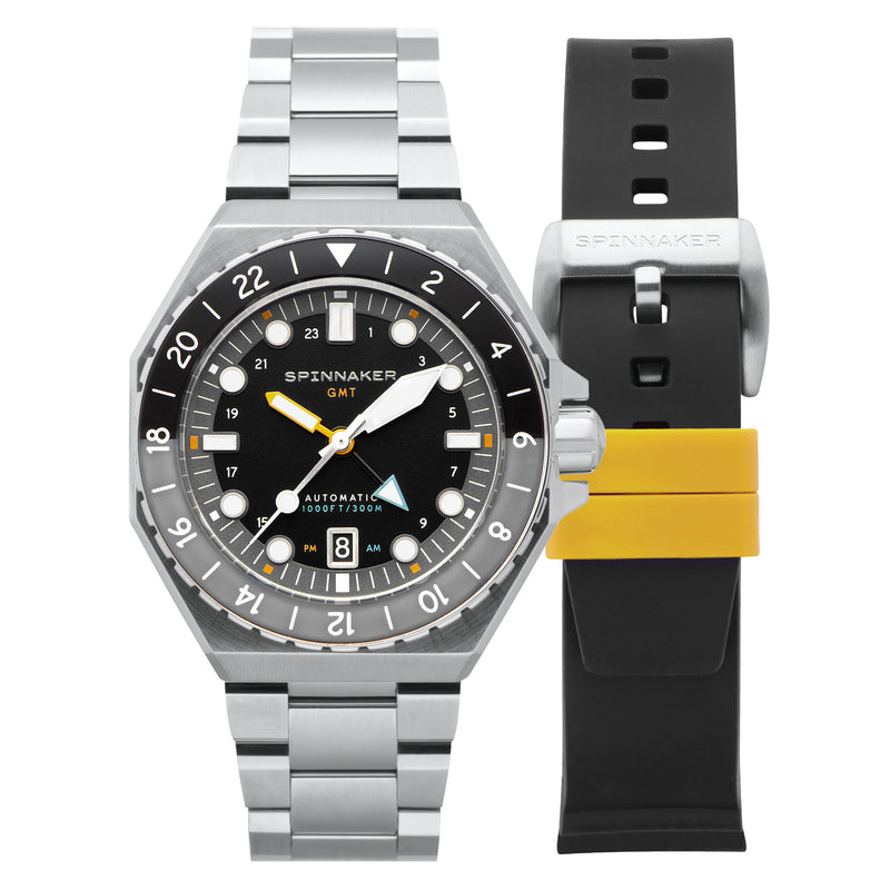 Spinnaker Dumas GMT Automatic Watch | Harbour Grey