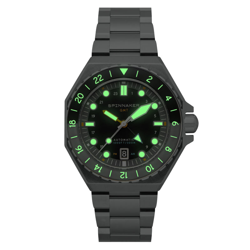 Spinnaker Dumas GMT Automatic Watch | Harbour Grey