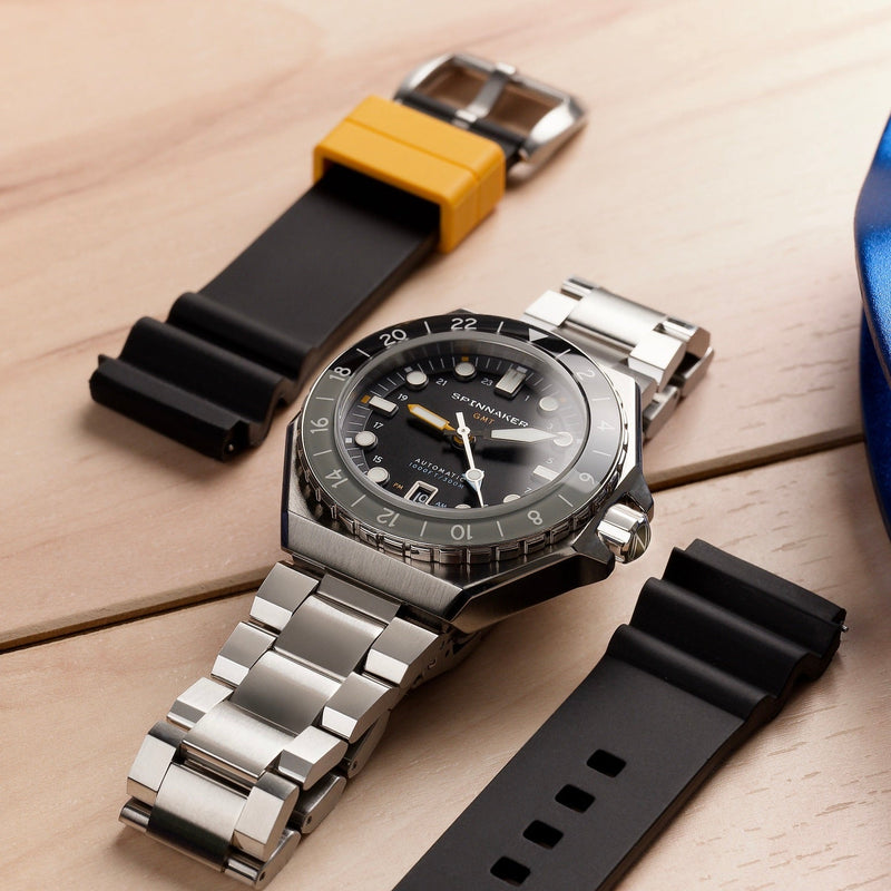 Spinnaker Dumas GMT Automatic Watch | Harbour Grey