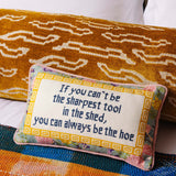 Furbish Sharpest Tool Needlepoint Pillow